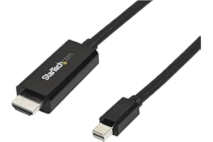 StarTech.com Cable de 3m Conversor Mini DisplayPort a HDMI - con Vídeo de 4K 30Hz - Cable Adaptador mDP a HDMI - MiniDP o Thunderbolt 1/2 para Mac o PC - Cable Convertidor MiniDP a HDMI (MDP2HDMM3MB)