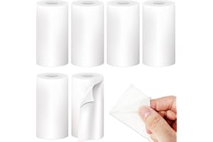 Tixlux 6 rouleaux de papier thermique, autocollant imprimable auto-adhésif, papier photo sans BPA, compatible avec la plupart des appareils photo à impression instantanée pour enfants