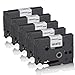 Price comparison product image Print-Klex 5 x Tape Cartridges for Brother TZ231 P-Touch TZE - 231 P-Touch 1000 P-Touch 1000BTS P-Touch 1000F P-Touch 1005BTS P-Touch 1005F P-Touch 1005FB P-Touch P-Touch P-Touch 1010 1080 1090 Label Maker Tape 12 MM x 8 M