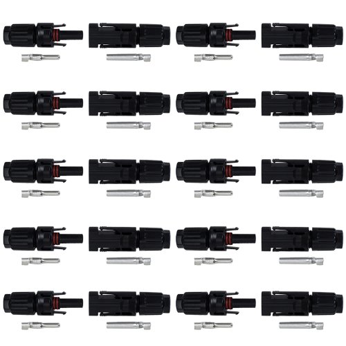 BTSKY™ 20 Paar MC4 Solarstecker Solar 20 Stecker 20 Buchse Kupplung Stecker Neu - 8