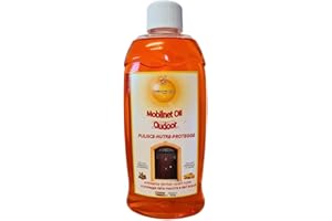 TURBOLINECLEAN Mobilnet Oil Esterni, Olio per Legno Esterno, Protegge da Pioggia e Raggi UV, Nutriente, 500ml
