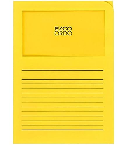 100 Pochettes Intérieures Format DIN Lang Avec Fenêtre - Jaune - MASHPAPER - Neuf