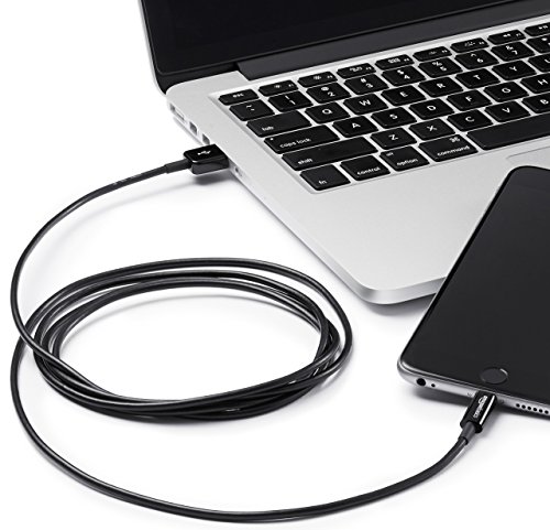 AmazonBasics Ladekabel Lightning auf USB, 1,8m, zertifiziert von Apple, 2 Stck, Schwarz - 4