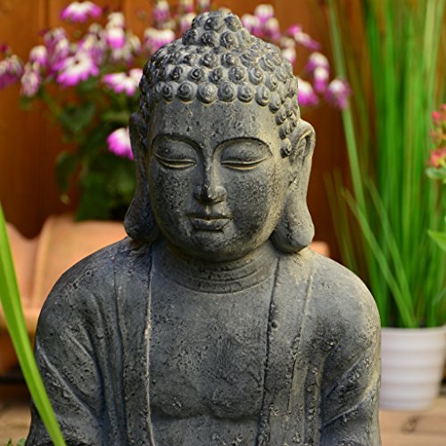 Antik-Buddha Statue 50cm Skulptur Feng Shui Garten Deko - 3