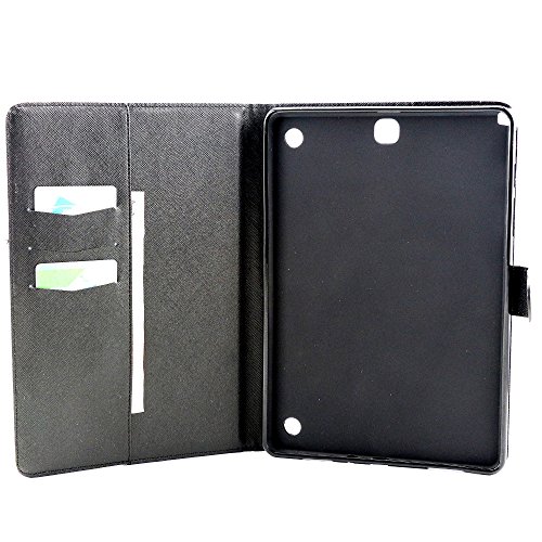Galaxy Tab A 9.7 SM-T550 Hülle, Deenor Cute Colorful Design Flip Tasche PU Leder Abdeckung Stand Schutzhülle für Samsung Galaxy Tab A 9.7 SM-T550. (Night tower) - 8
