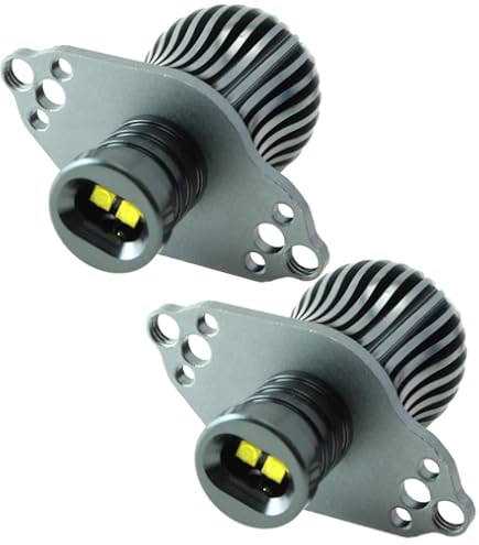 2Pcs Angel Eyes CANbus 80W LED Headlight Marker Light Bulbs Error Free For E90 E91 3 Series 2005 2008 Super White I3566400220 - View #2