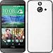 Produktbild PhoneNatic Case für HTC One E8 Hülle weiß Lederoptik Hard-case + 2 Schutzfolien