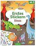 Erstes Stickern Dinos: über 250 Sticker (Mein Stickerbuch) by Sebastian Coenen