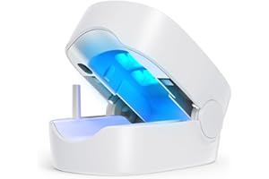 Dispositivo Tratamiento Hongos Uñas, HOTERB Dispositivo de Limpieza y Tratamiento de Hongos en Uñas, 7 Minutos al Día, Portátil Recargable Uso Doméstico para Uñas y Pies - Blanco