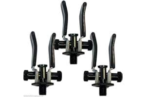 LIDSTERS FISHING SUPPLIES 3 X CARP FISHING BLACK ALUMINIUM SPECIALIST ADJUSTABLE SUPER LITE BUTT ROD RESTS