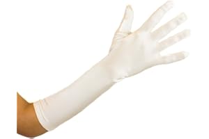 Mytoptrendz® Women Evening Gloves Long Below Elbow Satin Gloves Classic Vintage 1920s Style for Womens Party Bridal Fancy Dress Wedding Prom Accessory