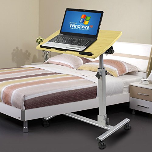 Yahee Laptoptisch Laptop Notebook Netbook Tisch auf Rollen verstellbar (59cm x 34.5cm) - 4