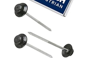 CHURCH EQUESTRIAN Black Smart Seal Onduline Corrugated Roofing Sheet Nails (100 Pack)