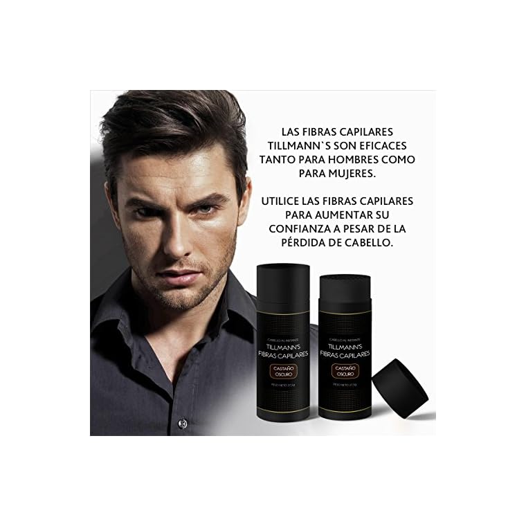 Fibras Capilares Castaño Oscuro 27,5g - Caida Cabello Hombre - Keratin
