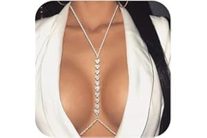 TELAIN Cadena Corporal Dorada Con Diseño Elegante, Rhinestones Y Estrellas, Versátil Para Ropa Casual Y Formal, Accesorio De Cadena De Cintura Y Vientre Para Cualquier Ocasión