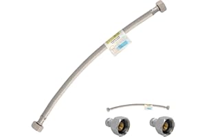 ORYX Latiguillo Flexible Acero Inoxidable Hembra 3/8 - Hembra 1/2-300mm