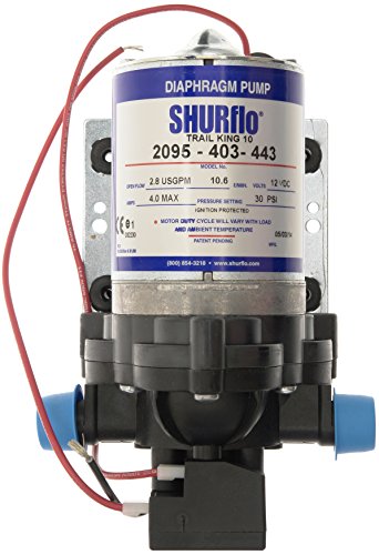 Shurflo - Bomba de Agua Trail King 10 de Color Gris (12 V/2,07 Bares)