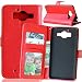 Produktbild Nancen Nokia Microsoft Lumia 950 Lederhülle Neu Style Acht Farbe Weich PU Flip Case Ledertasche/Schutz Etui, Einfach Vintage Kollektion Karten Slot Foto Wallet Hülle Handy Tasche Zubehör