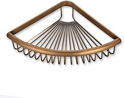 Bathroom pendant antique brass single layer basket angle frame triangle rack