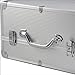 chinkyboo Professional Extra Large Space Aluminium Beauty Cosmetic&Makeup Case Toiletry Storage Nail Hairdressing Vanity Box Valentines Day Gift (Silver)