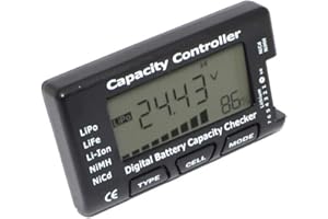 XINGDIANFU Tester di capacità della Batteria Digitale, Digital Battery Checker, Digital Battery Controller, per NiCd/NiMH/LiPo/LiFe/Li-ion