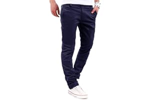 behype. Herren Basic Chino Jeans-Hose Stretch Regular Slim-Fit 80-0310