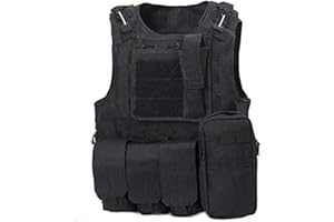 ATAIRSOFT CS Chaleco táctico Militar Molle Combat Assault Plate Carrier Chaleco táctico Ropa al Aire Libre Chaleco de Caza