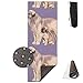 Price comparison product image HiExotic Yoga Mat Eco-Friendly Anti Slip Leonberger Mother and Puppy Extra Thick High Density Exercise Yoga Mat Carrying Strap & Bag Non-Toxic Printedfor Exercise,Yoga and Pilates 71 X 24 Inch
