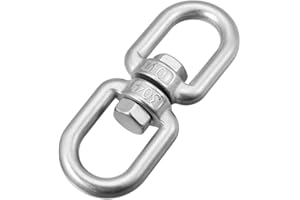 HOUSON M10 Stainless Steel Swivel, Hanging Chair Swivel 360° Swivel Hook Load Capacity up to 500 kg for Hammock Hanging Lounger, Swivel Grill, Sandbag, Hanging Swing M10
