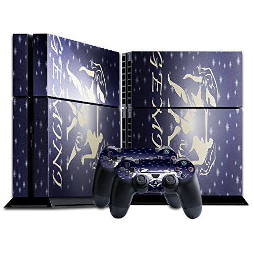 Preisvergleich Produktbild Tierkreis Zwillinge, GEMINI, Designfolie Sticker Skin Aufkleber Schutzfolie mit Farbenfrohem Design für Playstation 4 CUH 1200
