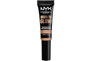‎NYX PROFESSIONAL MAKEUP NYX Professional Makeup Born to Glow Radiant Concealer, Schillerndes Finish, Reduktion von Augenringen, Highlighten und Contouring, Vegane Formel, Farbton: Medium Olive