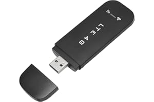 4G LTE USB Surfstick, Tragbares WLAN für Unterwegs Ohne Vertrag Mobiler WLAN Router mit SIM Slot Reise-WLAN, zu 150Mbit/s Download/ 50Mbit/s Upload Unterstützung 10 Geräte (Black)