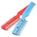 2 Pcs DIY Professional Scissor Hair Razor Comb Hairdressing Thinning Trimmer