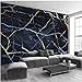 Produktbild Benutzerdefinierte Wandbild Tapete Moderne 3D Schwarz Marmor Textur Wandmalerei Wohnzimmer TV Sofa Hintergrund Wanddekor Tapete 3D-250X175CM