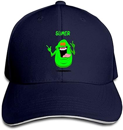 NUBIA Ghostbusters Slimer Sandwich Peak Baseball Hat Adjustable Cap Black