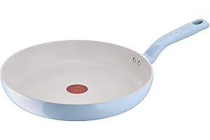 Lagostina Brezza, Padella Antiaderente Ø 30 cm, Rivestimento Mineralia, Indicatore di Calore Thermo-Signal, Manico Rivettato, Compatibile con Induzione
