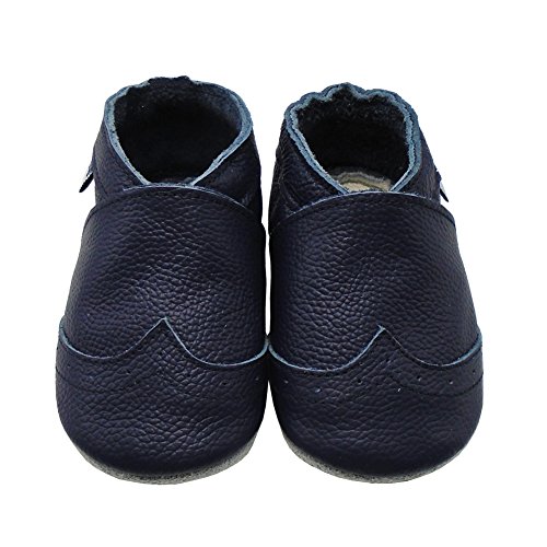 Mejale Weiche Sohle Leder Babyschuhe Lauflernschuhe Krabbelschuhe Kleinkind Kinderschuhe Hausschuhe - 2