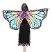 Produktbild VJGOAL Frauen Weiche Gewebe Schmetterlings Flügel Schal feenhafte Damen Mit Armband Karneval Cosplay Kostüm Zusatz Karnevals(MehrfarbigOne Size)