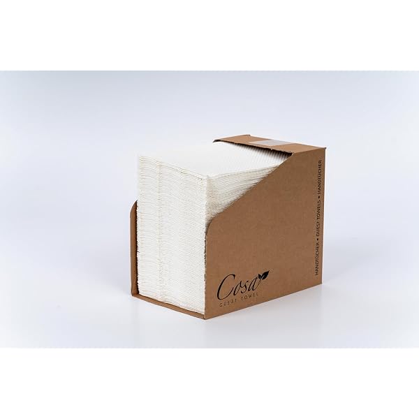 PHUNAT Einweg-Handtücher, Airlaid-Qualität – 100 Stück, 43x30 Cm, Weiß, Für Küche, Bad, Party & Hochzeit