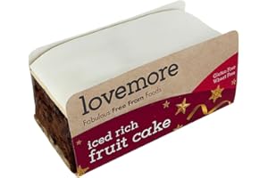 Lovemore Gluten Free Iced Fruit Cake Christmas Slab 400g