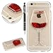 Produktbild iPhone 6 Hülle, iPhone 6S Hülle, SainCat Kreativ Weinglas Design 3D Transparent Soft Silikon Hülle Case Dynamisch Treibsand Liquid Fließen Flüssig Schwimmend Rote Stars Tasche Handyhülle Glitter Glitzer Sparkle TPU Bumper Crystal Clear Rückseite Handytasche Rückseite Hülle Schale Etui Tasche Case Cover Beschützer Haut Schale für Apple iPhone 6 / 6S 4,7 Zoll