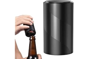 PARENCE - apribottiglia magnetico automatico push-pull accessori da cucina per casa, bar, ristorante, nero