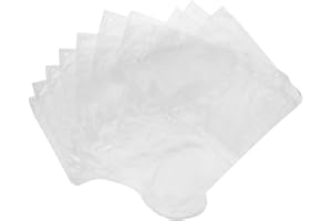 Exceart 200 pcs Paraffin Bath Liner Clear Plastic Disposable Booties for Foot Pedicure Hot Spa Wax Treatment Thermal Therapy Feet Covers Bags Plastic Socks Liners