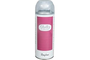 Rayher 34371264 Chalky Finish Farbspray, pink, Spraydose 400 ml, Kreidefarbe auf Wasserbasis, ultra-matt, schnelltrocknend, wetterbeständig, für Shabby-Chic-, Vintage- und Landhaus-Stil-Looks