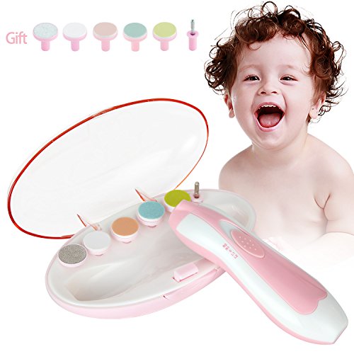 Preisvergleich Produktbild Yevita Elektrische Nagelfeile Baby Für Neugeborene Oder Kleinkind Nagelknipser Maniküre Pediküre Rosa