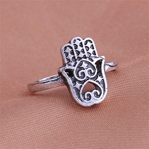 Hsooor 13Pcs Vintage Ring Finger Schmuck Ringen Schmuck Boho Punk Ringe Silber - 6