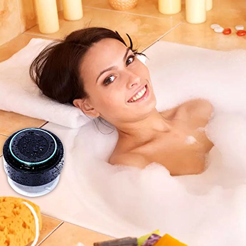 Duschlautsprecher – Zertifizierter wasserdichter Bluetooth 3.0 Lautsprecher mit FM Radio, 6hrs Spielzeit, Dedicated Saugnapf, Eingebauter Mic, Freisprecheinrichtung - 8