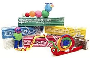 SCOLA SG Education C CLAY 10103/38 Colour Clay Plasticine, Morla, Black