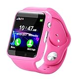 Bovake Kinder Smartwatch Bluetooth Fitness Intelligente Armbanduhr G10A Kid Smart Uhr GPS Tracker IP67 Wasserdichte Fitnessuhr (Rosa)