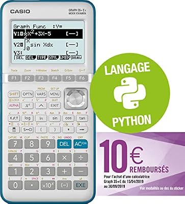 CASIO Graph35+E II Calculatrice Graphique Python